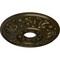 Ekena Millwork Valletta Ceiling Medallion (Fits Canopies up to 3 1/2"), 18"OD x 3 1/2"ID x 1"P, Green Gold CM18VLGGS - alternate 3